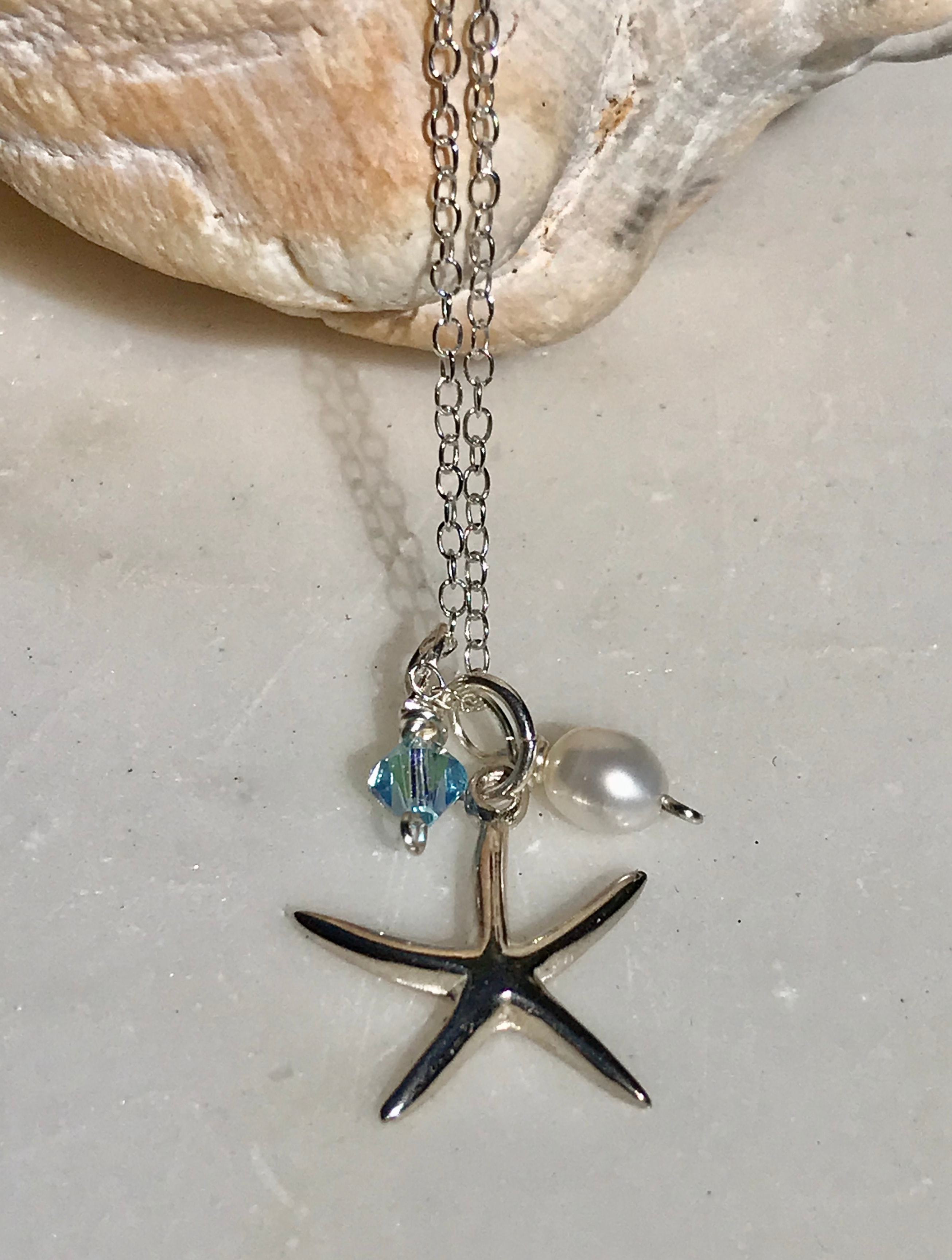 18K Rose Gold Small Starfish Necklace, nautical jewelry, Miami Lakes -  Snow's Jewelers Miami Lakes